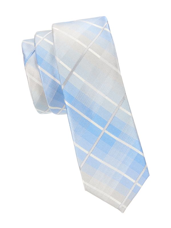 Kid's Silk Blend Plaid Tie Marc New York