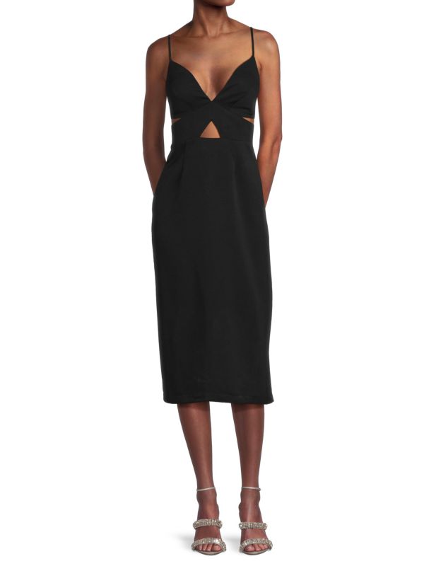 Женское Вечернее платье Zac Posen Cutout Midi Zac Posen