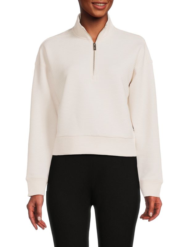 Женская Толстовка DKNY Ribbed Quarter Zip DKNY