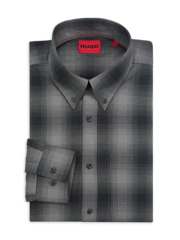 Мужская Классическая рубашка HUGO BOSS Evito Slim Fit HUGO BOSS