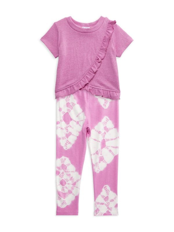 Детские комплекты одежды Splendid Baby Girl's Topaz 2-Piece Ruffled Tee & Leggings Set Splendid