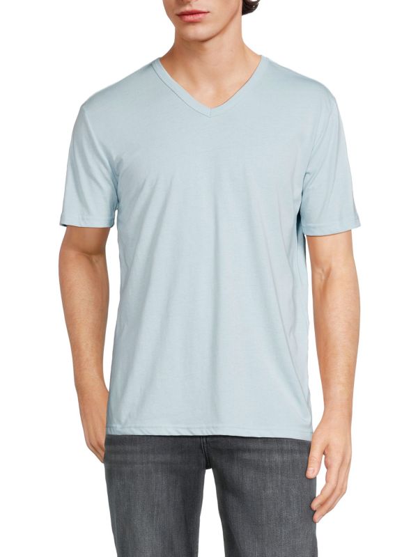 Мужская Футболка Saks Fifth Avenue Solid V Neck Saks Fifth Avenue