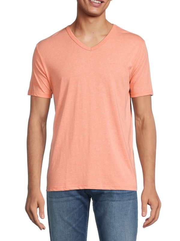 Мужская Футболка Saks Fifth Avenue Solid V Neck Saks Fifth Avenue