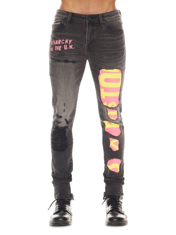 Мужские Джинсы skinny Cult Of Individuality Punk High Rise Super Skinny Cult Of Individuality