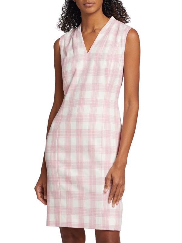 Женское Повседневное платье Elie Tahari Amelia Plaid Elie Tahari