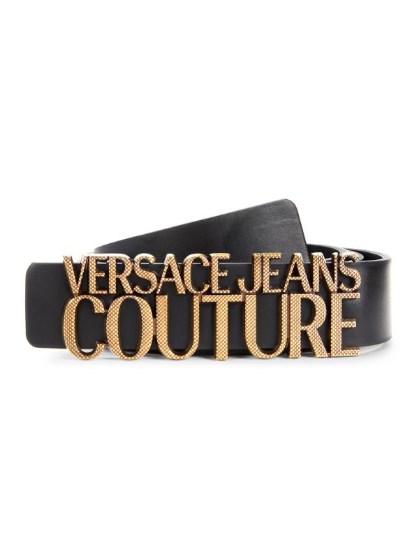 Ремень Versace Jeans Couture Plaque Buckle Logo Leather Versace Jeans Couture