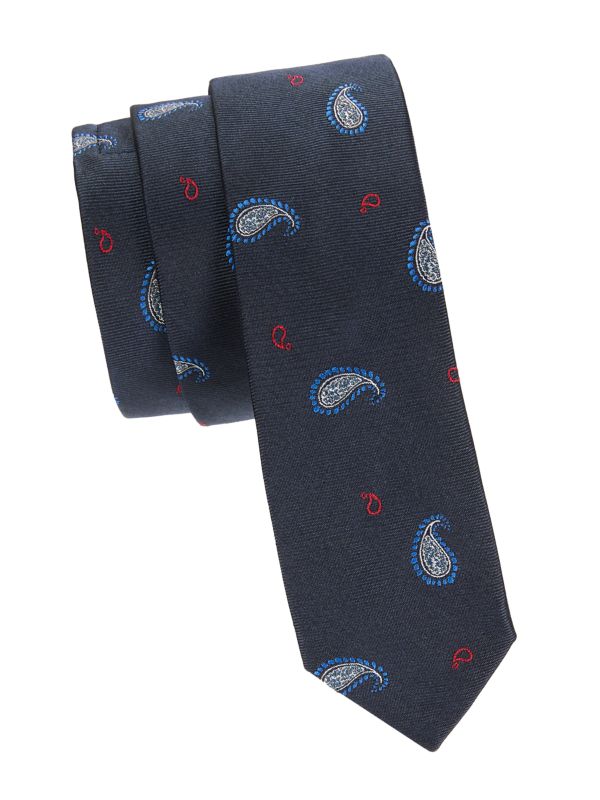 Галстук THOM BROWNE Paisley Silk Tie THOM BROWNE