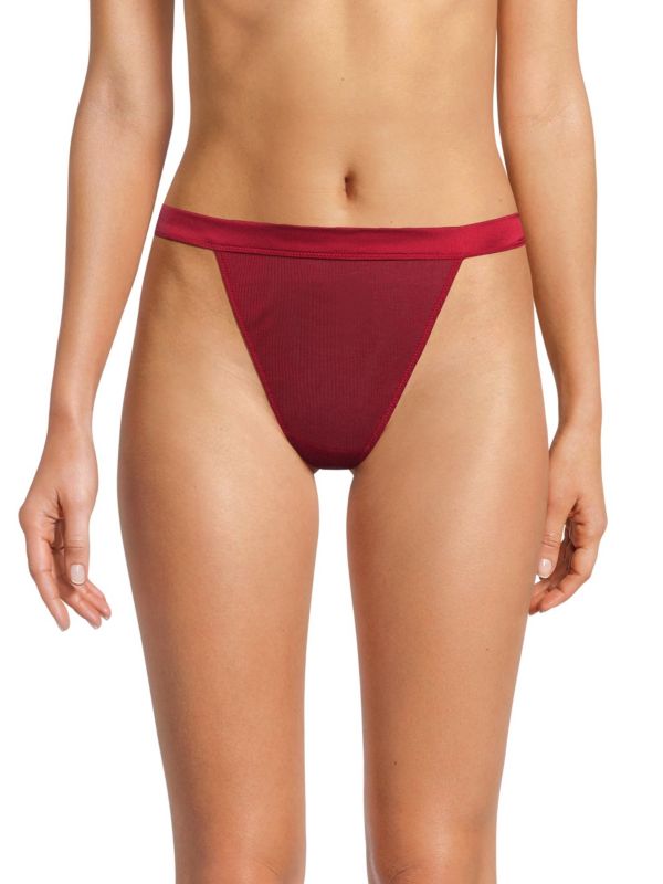 Женские Трусы KIKI DE MONTPARNASSE Cashmere Blend Thong Brief KIKI DE MONTPARNASSE