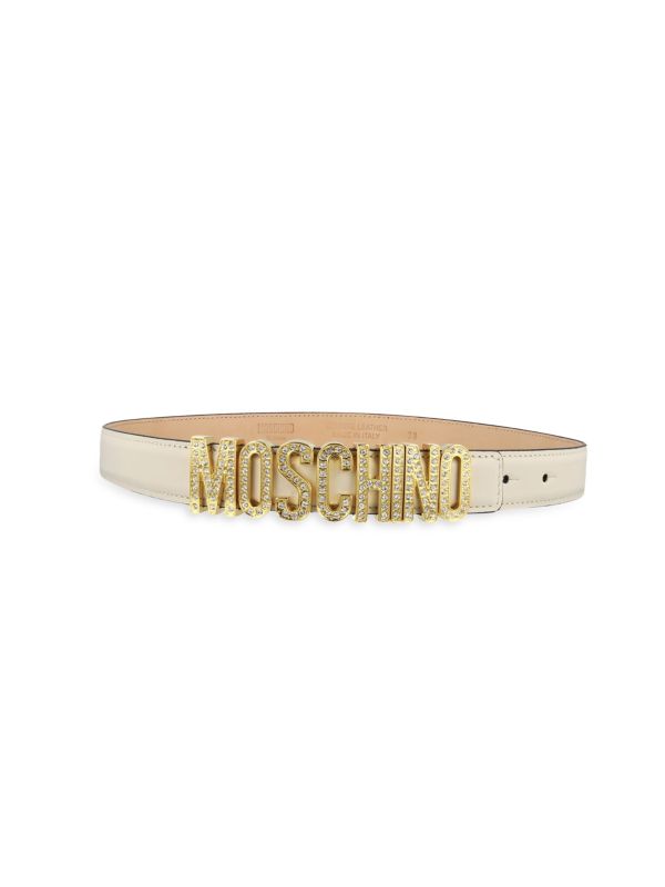 Ремень Moschino Embellished Logo Lettering Moschino