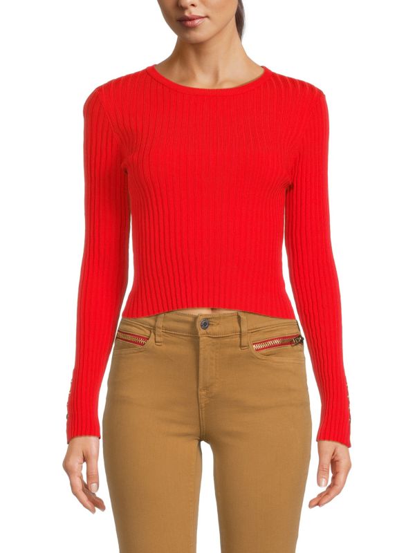 Женский Свитер SOLID & STRIPED The Landman Crop SOLID & STRIPED