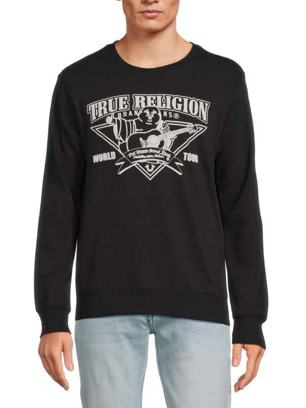 Мужская Толстовка True Religion Rocking Buddha Logo True Religion