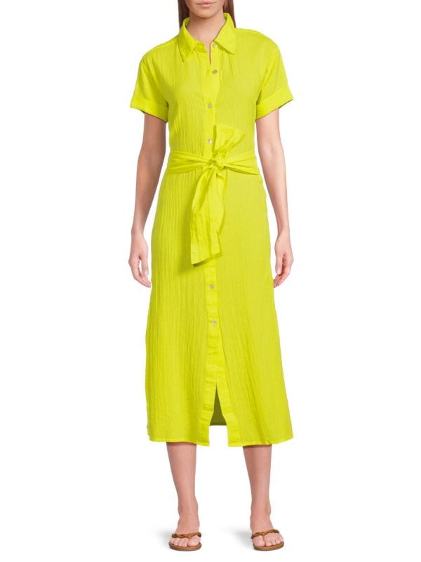 Женское Пляжное платье и туника BECCA Gauzy Midi Shirtdress BECCA