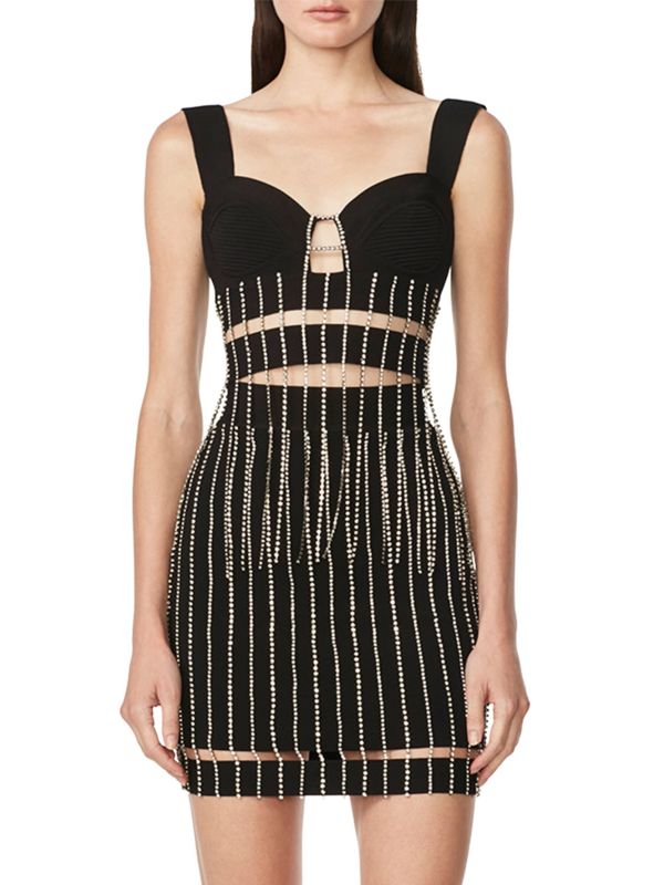 Женская Блузка Hervé Léger Crystal Chain Herve Leger