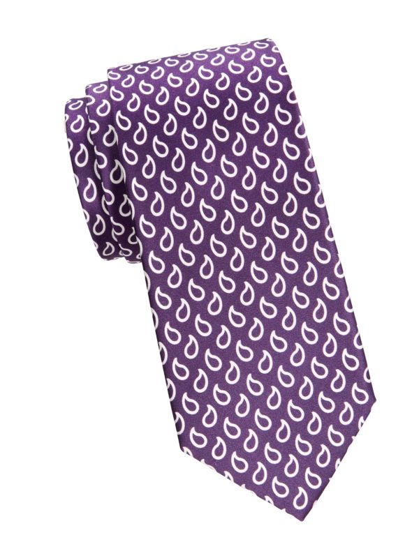 Галстук Brioni Print Silk Tie Brioni