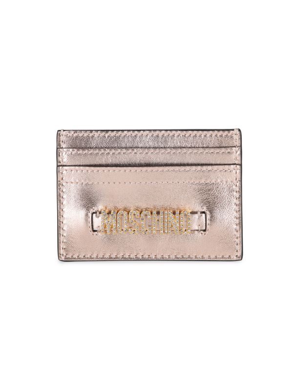 Бумажник Moschino Metallic Embellished Logo Moschino