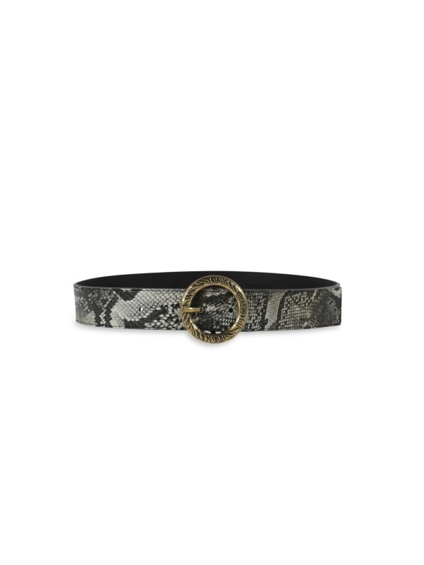 Ремень Just Cavalli Round Buckle Snake Print Just Cavalli