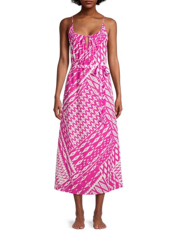 Chibana Getaway Print Midi Dress Natori