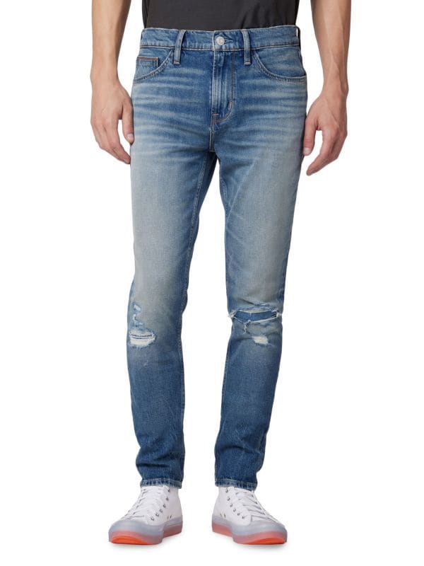 Мужские Джинсы skinny Hudson Axl Distressed Hudson Jeans