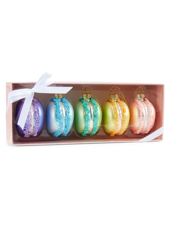 5-Piece Macaron Ornament Set Saks Fifth Avenue