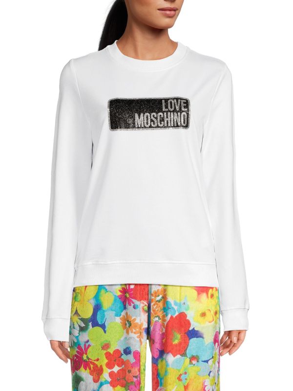 Женская Толстовка LOVE Moschino Box Logo LOVE Moschino