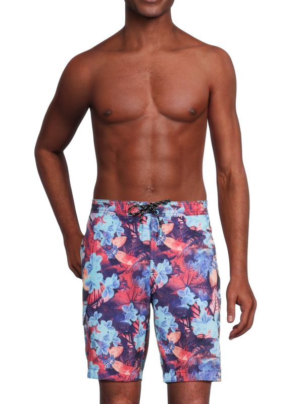 Мужские Шорты для плавания Tommy Bahama Baja Techno Floral Tommy Bahama