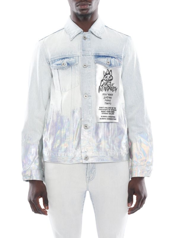 Мужская Повседневная куртка Cult Of Individuality Iridescent Denim Jacket Cult Of Individuality