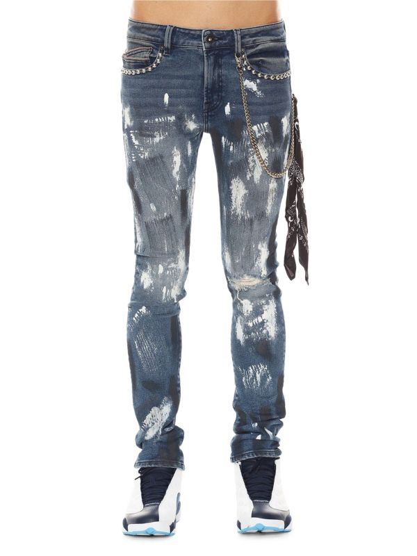 Мужские Джинсы skinny Cult Of Individuality High Rise Distressed Super Skinny Cult Of Individuality