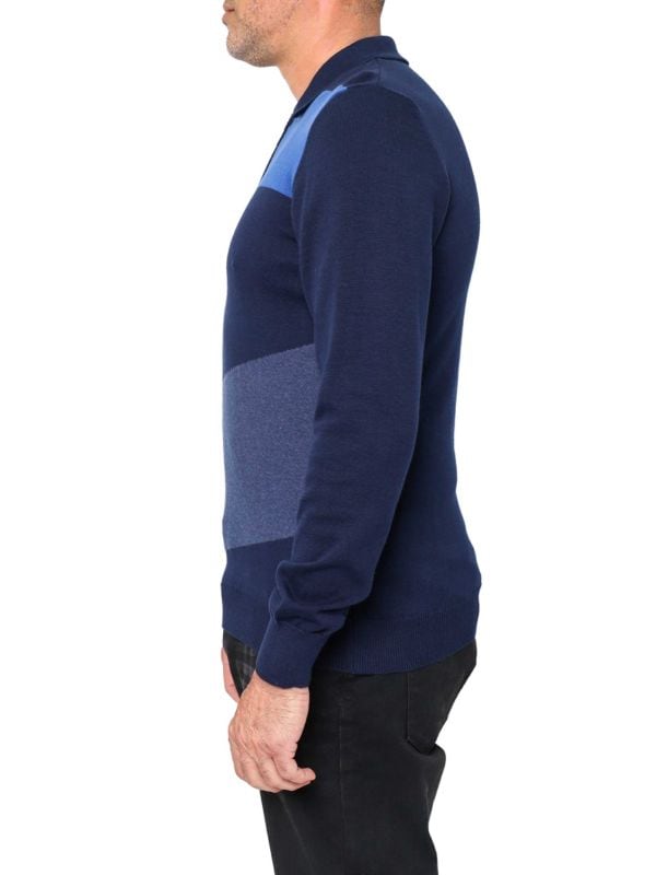 Мужской Свитер VELLAPAIS Colorblock Quarter Zip VELLAPAIS