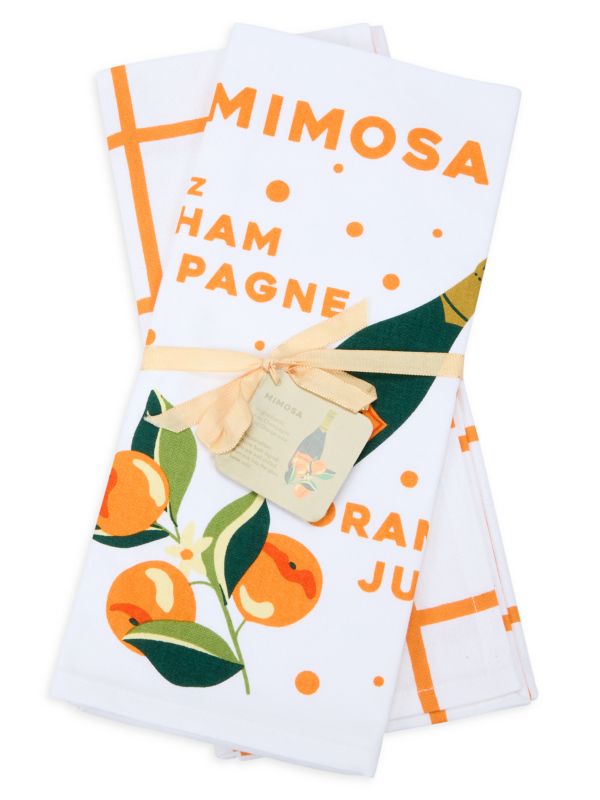 2-Pack Mimosa Tea Towel Set Saks Fifth Avenue