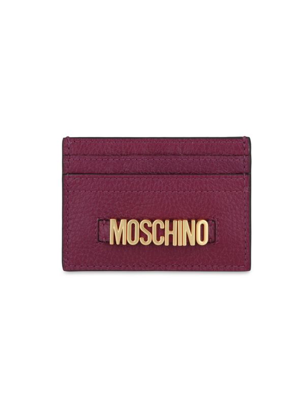 Бумажник Moschino Logo Leather Card Holder Moschino