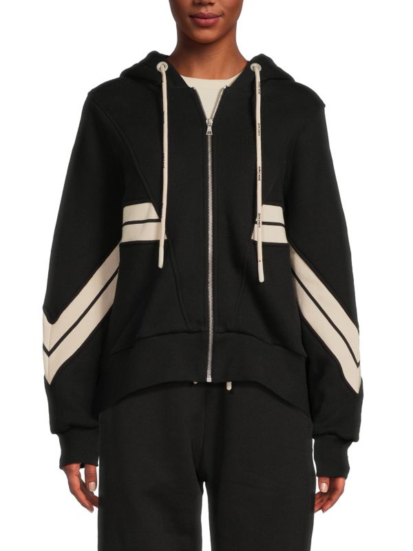 Женская Толстовка PALM ANGELS Track Striped Zip PALM ANGELS