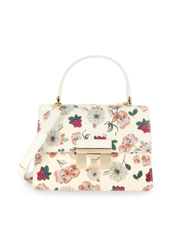 Сумка сэтчел Furla Floral Leather Top Handle Bag Furla