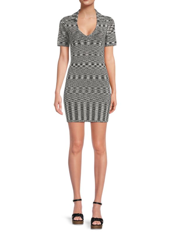 Женское Повседневное Платье SOLID & STRIPED Olivier Marled Space Dye Mini Bodycon SOLID & STRIPED