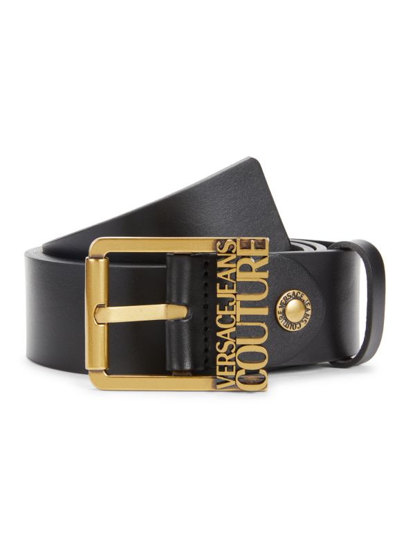 Ремень Versace Jeans Couture Frame Buckle Logo Leather Versace Jeans Couture