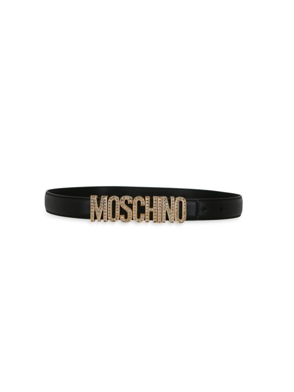 Ремень Moschino Logo Lettering Leather Moschino