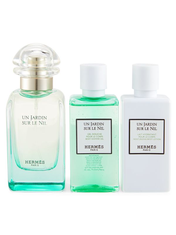 3-Piece Un Jardin Sur Le Nil Eau De Toilette, Body Lotion, & Shower Gel Set HERMÈS