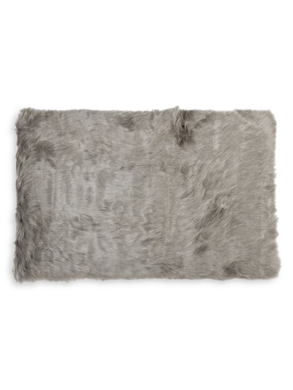 Hudson Large Faux Fur Rectangular Rug Luxe Faux Fur