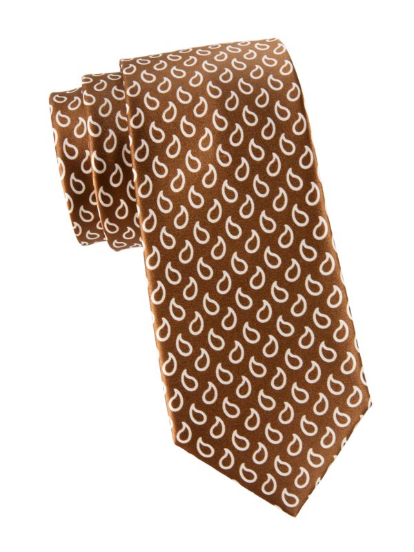 Галстук Brioni Paisley Silk Tie Brioni