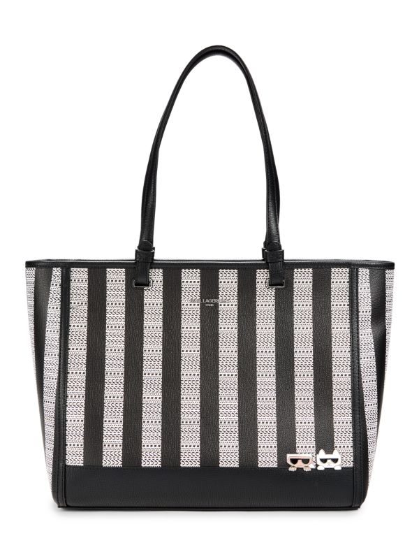 Сумка тоут Karl Lagerfeld Paris Maybelle Logo Striped Karl Lagerfeld Paris