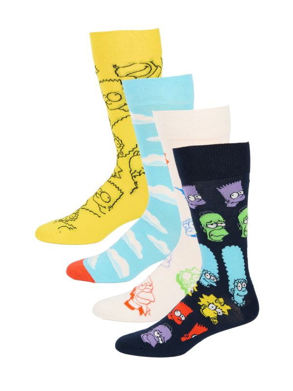 Мужские Носки Happy Socks Симпсоны 4-Пак Happy Socks