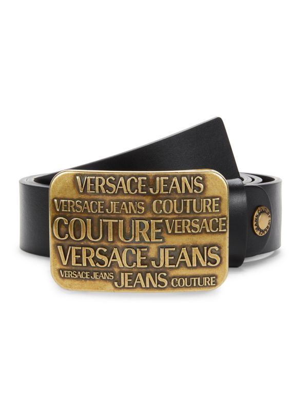 Ремень Versace Jeans Couture Plaque Bucke Logo Leather Versace Jeans Couture