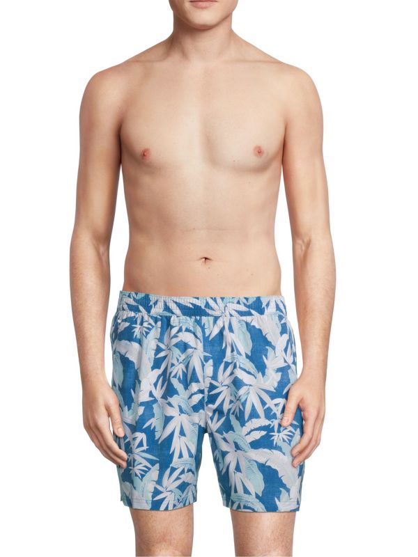 Мужские Шорты для плавания Tommy Bahama Naples Fiesta Fronds Palm Print Tommy Bahama