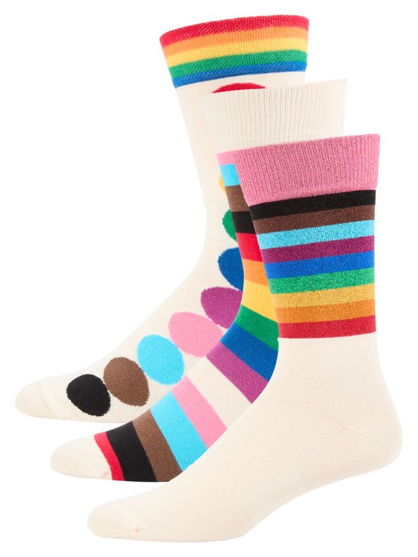 Мужские Носки Happy Socks 3-Pack Pride Assorted Happy Socks