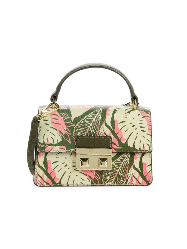 Сумка сэтчел Furla Leaf Print Leather Furla