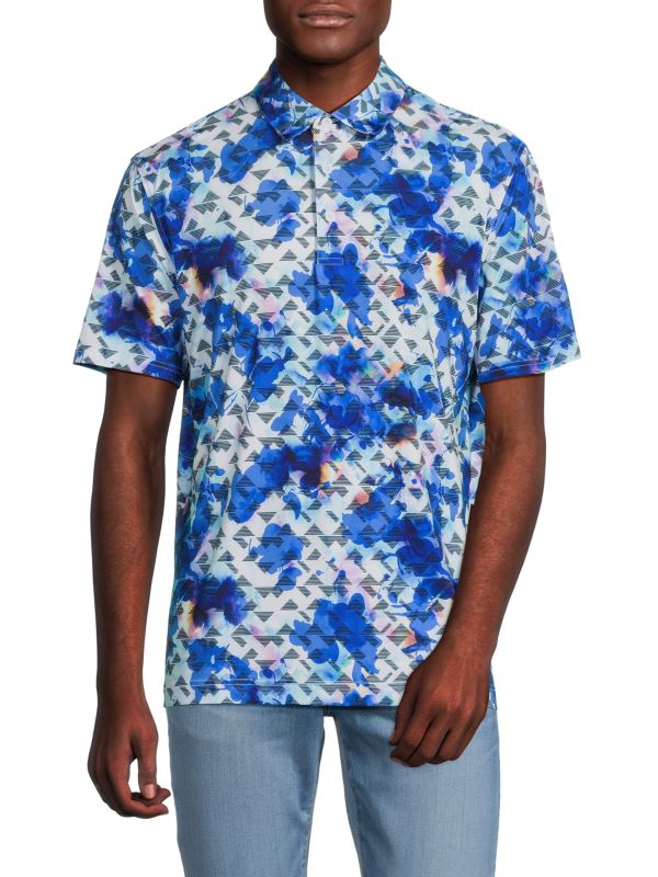 Поло Fisher Print от Robert Graham, с воротником и короткими рукавами, 74 см Robert Graham