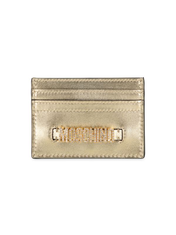 Бумажник Moschino Crystal Embellished Logo Moschino