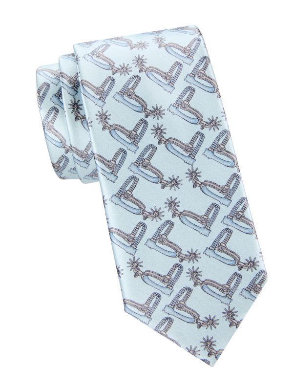 Галстук Brioni Print Silk Tie Brioni