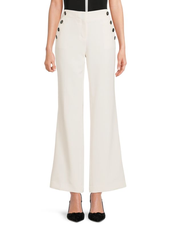 Женские Повседневные брюки Karl Lagerfeld Paris Solid Wide Leg Karl Lagerfeld Paris