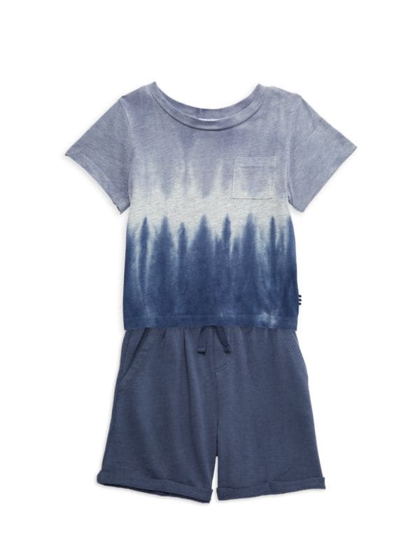 Мальчиковый Комплект Одежды Splendid Seaspray 2-Пiece Tie Dye Tee & Shorts Splendid