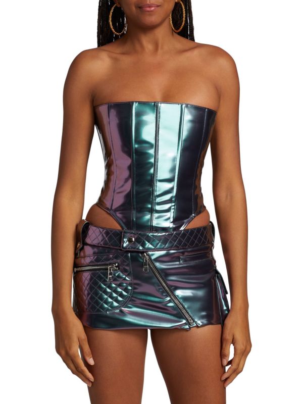 Женское Боди LaQuan Smith Iridescent Bustier Top LaQuan Smith